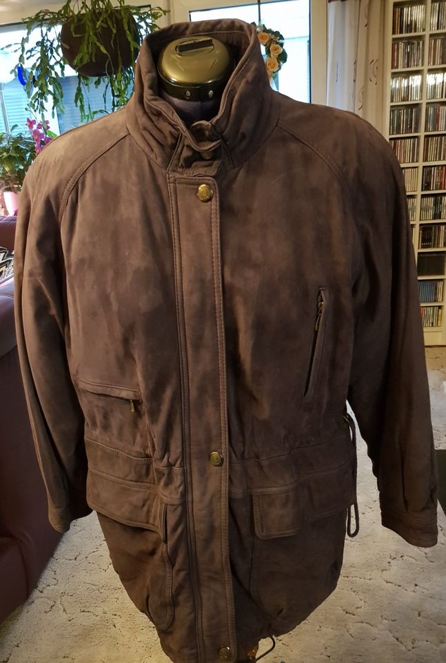 dunkellila Wildlederjacke Vintage oversized in Bremen