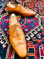 Vintage Crockett and Jones Wingtip Oxfords, hellbraun, 41 Nordrhein-Westfalen - Rees Vorschau