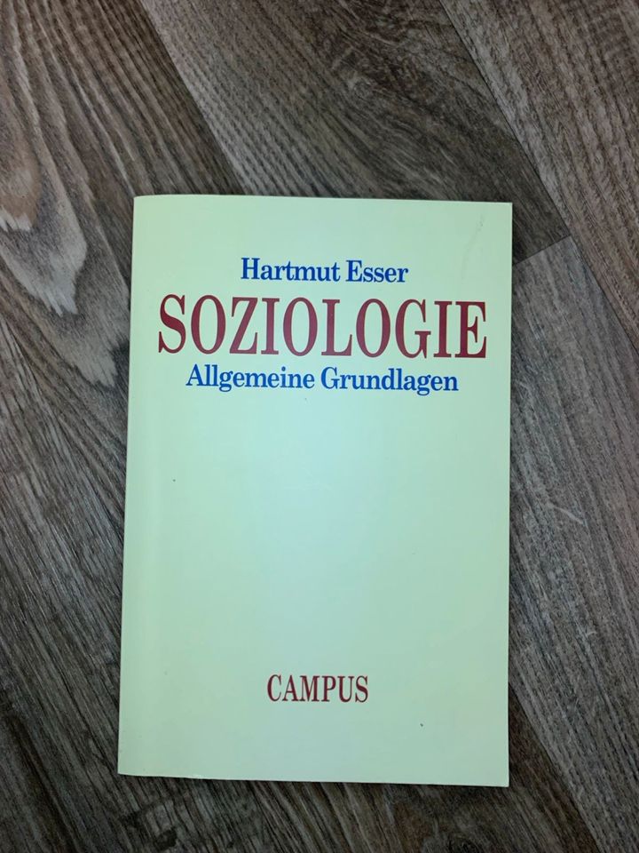 Lehrbuch Hartmut Esser Allgemeine Grundlagen Soziologie in Kaiserslautern