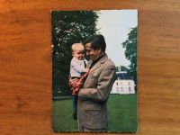 Postkarte/Ende 60er Jahre/ Prins Claus mit Sohn Willem-Alexander Nordrhein-Westfalen - Wiehl Vorschau