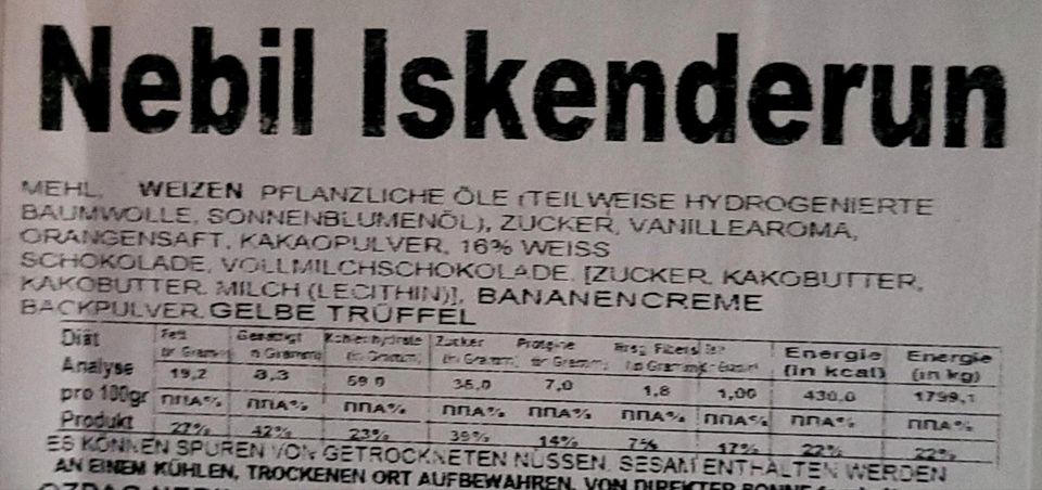 4.KG YELLOW BANANE CREME PLÄTZCHEN  (VERSAND GRATIS) in Dinslaken