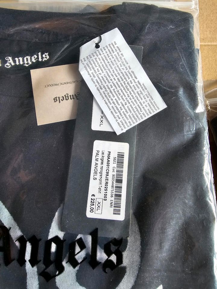 Palm Angels Los Angeles monogram-print T-shirt Black  Herren XXL in Bottrop