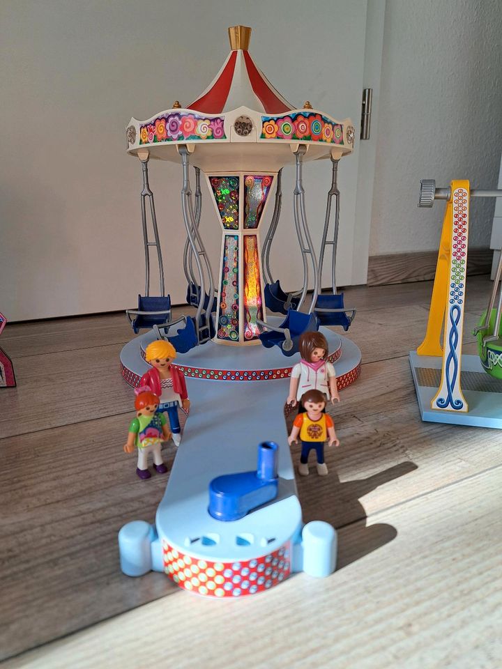 Playmobil Summer Fun Schiffschaukel, Süßigkeitenstand, Schießbude in Kesselsdorf