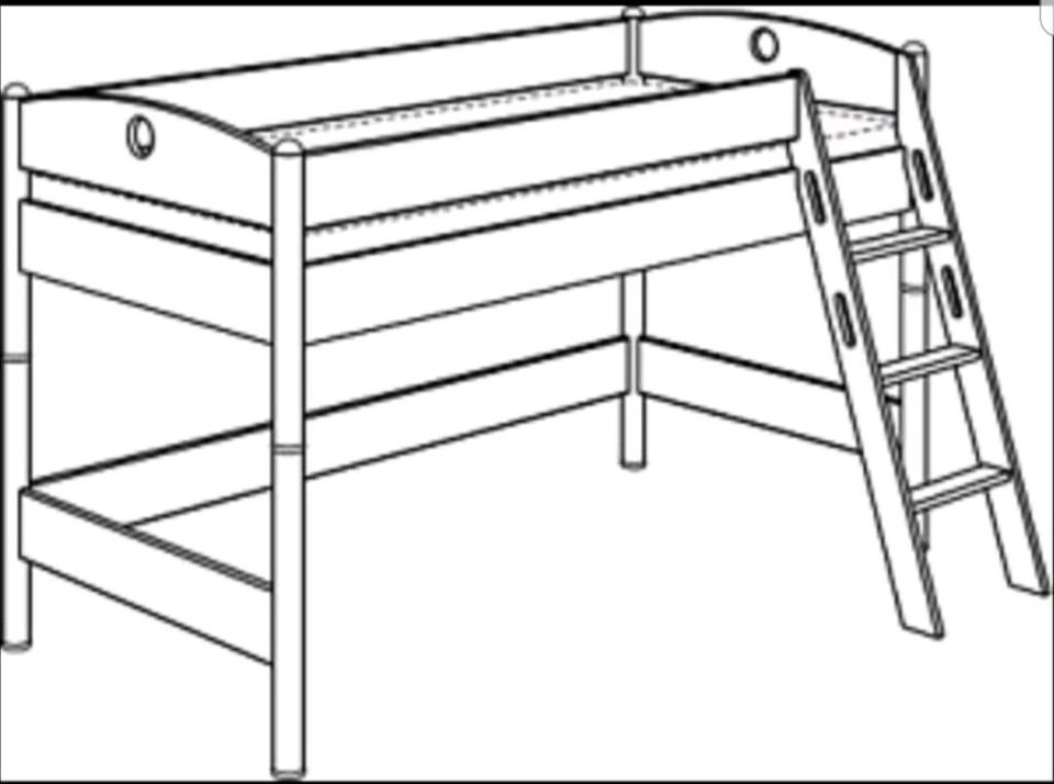 Paidi Hochbett Spielbett 125 cm Höhe zu verkaufen! in Porta Westfalica