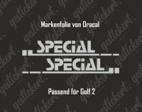 2x Aufkleber für VW Golf 2 GT Special Sticker Dekor Nordrhein-Westfalen - Dinslaken Vorschau