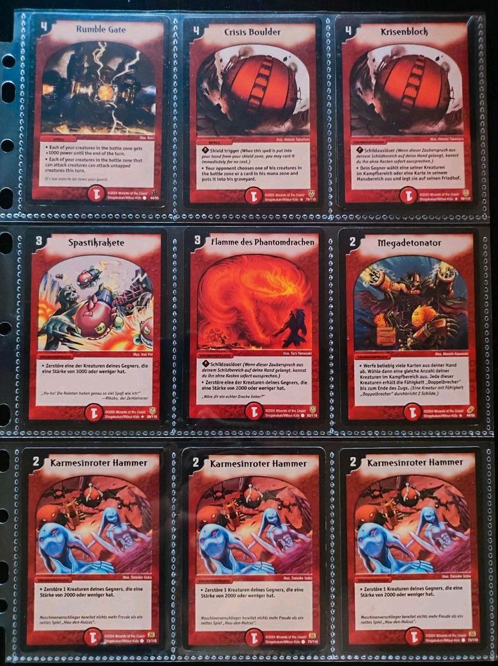 DuelMasters TCG Sammelkarten - Zivilisation Feuer in Grafenwöhr