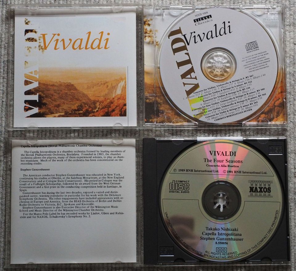 CD – Vivaldi: The four seasons + Concerto grossi 7-12 ( 2 CDs ) in Burgthann 