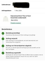 Fear of God Essentials Hoodie wolkenweiß Hessen - Nidda Vorschau