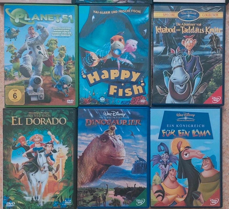 Kinder dvds Walt disney,warner, Dinosaurier,Planet51, Happy Fish in Berlin