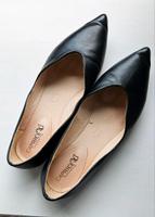 Schwarze Ballerina Leder spitz Baden-Württemberg - Hirschberg a.d. Bergstr. Vorschau