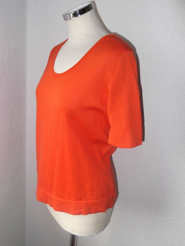 Feiner PETER HAHN Baumwoll-Sommerpullover 42/44 orange NEU ! in Köln