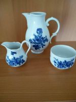 3 tlg Set Kanne, Zuckertopf, Milchkännchen, blaue Blumen, Vintage Nordrhein-Westfalen - Minden Vorschau