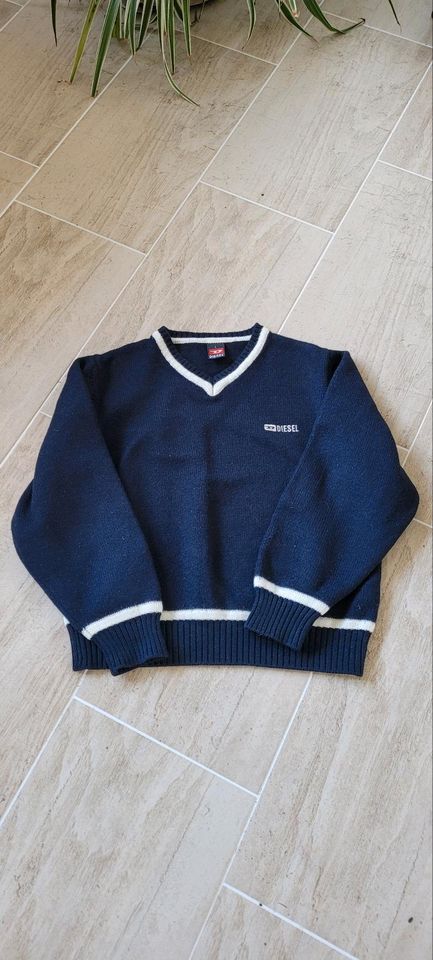 Original Diesel Woll Pullover Gr. L dunkelblau in Sülfeld