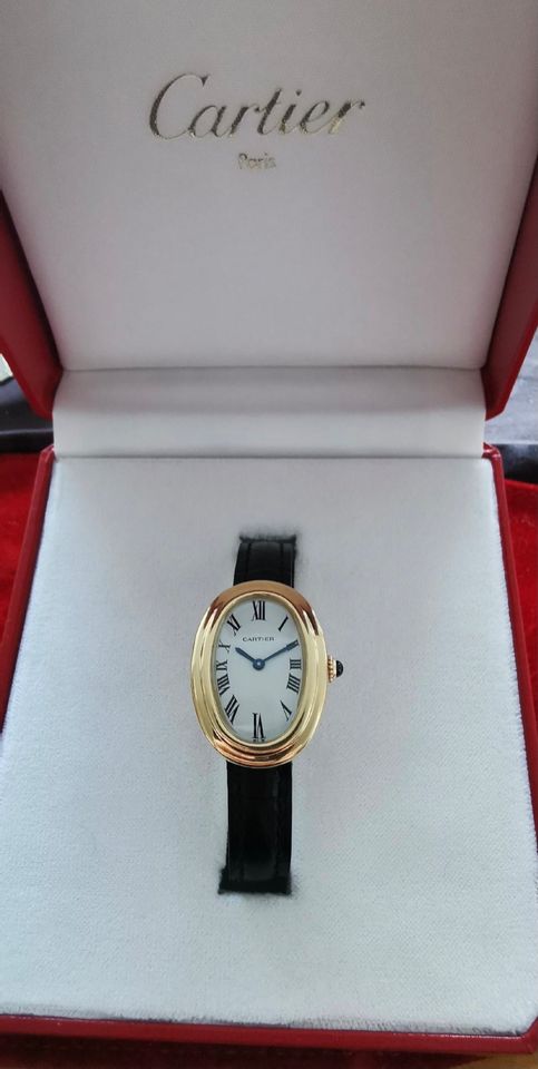 Elegante Cartier Baignoire aus den 80ern - 18K GG mit Originalbox in München