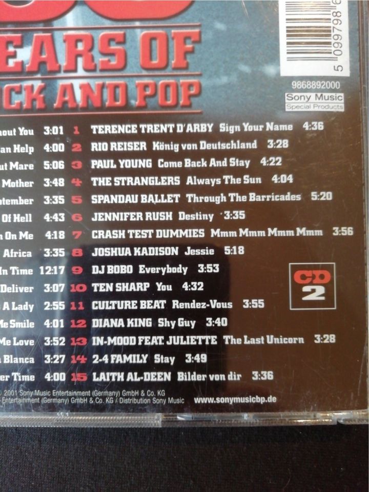 Doppel CD  "  30 Years Of Rock And Pop  " in Buggingen