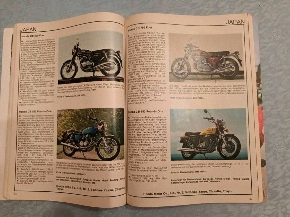 Motorrad Katalog 1977 & PS Die Motorrad Zeitung Januar 1977 in Dinslaken