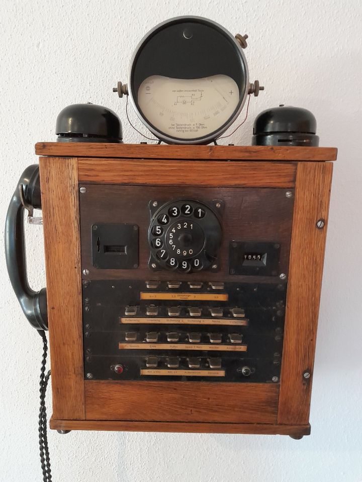 Alter antiker Prüfschrank / Telefon / Fernsprecher in Peiting