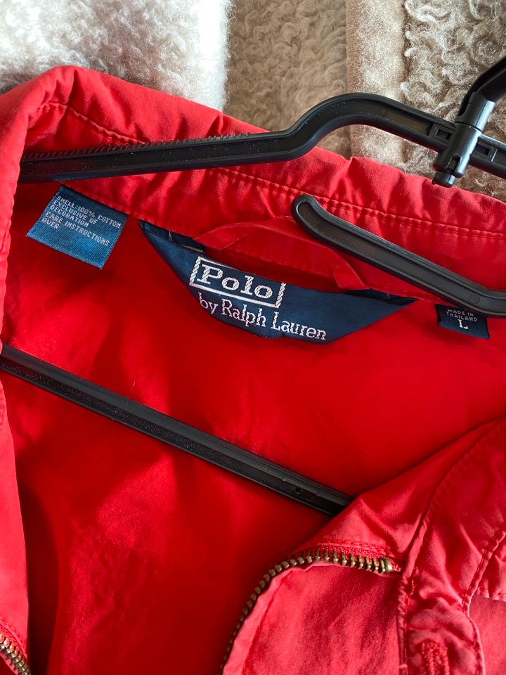 Ralph Lauren Übergangsjacke rot/blau/Gold M/L in Heuchelheim