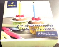 KINDERGEBURTSTAG - 2 neue Minikerzenhalter mit 8 bunten Kerzen München - Altstadt-Lehel Vorschau