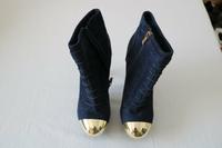 blaue Stiefeletten Gr. 39 mit goldener Spitze von Jumex (176) Niedersachsen - Osnabrück Vorschau