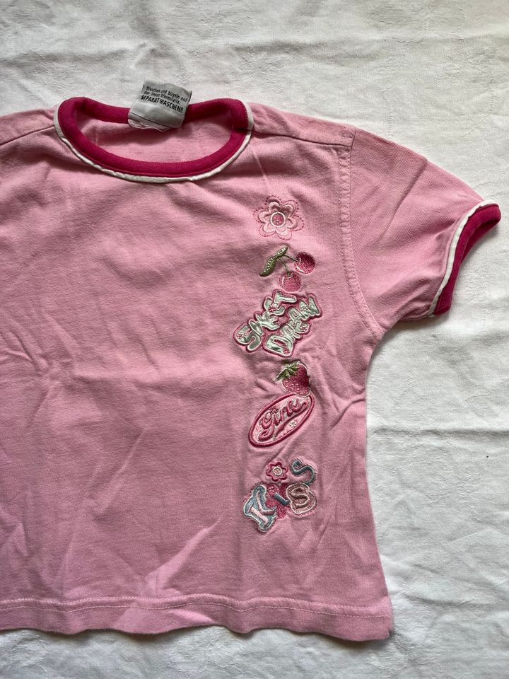 Tshirt mit Stickereien von Papagino Gr. 104/110 - rosa in Hannover