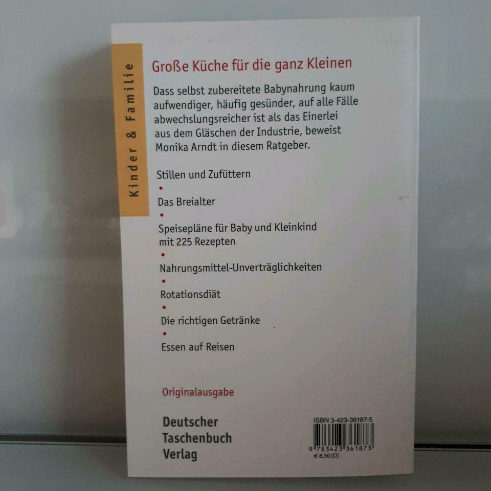Das Baby-Kochbuch dtv Taschenbuch Ratgeber für Eltern in Sulzbach