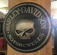 Harley Davidson - Skull 3D Pub Sign - 45 cm Holzschild Baden-Württemberg - Mögglingen Vorschau
