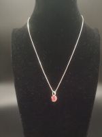 925 Silber Halskette roter Stein Anhänger ca 40,0 cm K.0499 Bayern - Amberg Vorschau