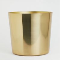 2 x H&M Blumentopf in gold Übertopf goldenem Metall Preis für 2 Berlin - Pankow Vorschau