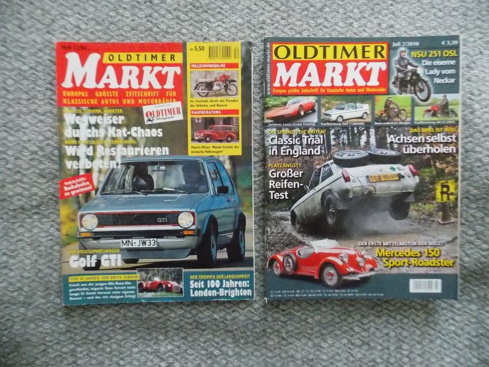 Oldtimer Zeitschriften zur MZ ES 250/2 Trophy in Berlin