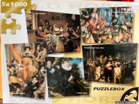 Kunst-Puzzle 5x 1000 Teile, Rembrandt, F Hals, J Steen, G Flinck, Dresden - Kleinzschachwitz Vorschau
