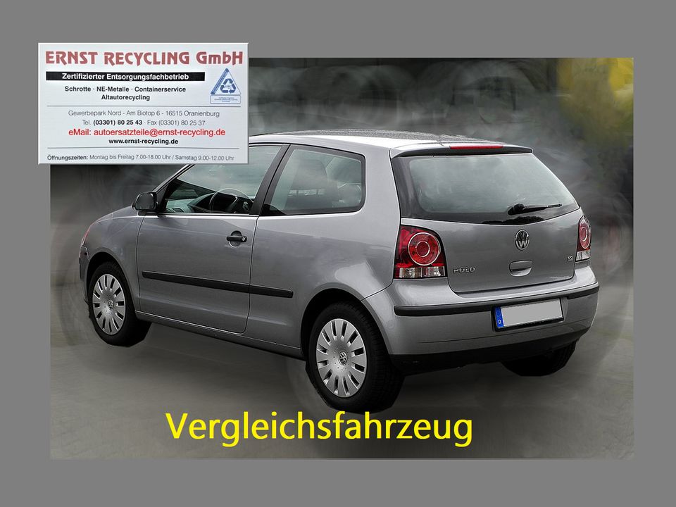 ☝️ VW POLO 9N3, EZ05  Stoßfänger Stoßstange, hinten, rot LP3G in Oranienburg