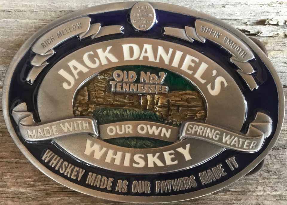 Jack Daniels Tennessee Whisky old No7 Gürtelschnalle USA Buckle in Fremdingen