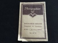 Altes Agfa Foto Umschlag aus Kiel Drogerie Bolde Fünfziger Jahre Schleswig-Holstein - Kiel Vorschau