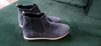Schöne Stiefeletten aus Veloursleder in Blau Nordrhein-Westfalen - Burscheid Vorschau
