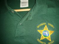 US Police, Poloshirt, grün, Broward County Sheriff, Florida Niedersachsen - Lüneburg Vorschau
