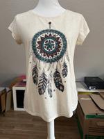 T-Shirt Beige Boho Größe S 36 C&A Clockhouse Nordrhein-Westfalen - Solingen Vorschau