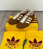 Gucci x Adidas Gazelle Beige Monogramm US7 EU 37.5 Neu mit Etiket Brandenburg - Potsdam Vorschau