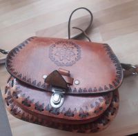 Tasche Damentasche Leder Ledertasche Shopper Vintage Hippie Goa Nordrhein-Westfalen - Menden Vorschau