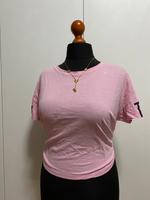 Oversized rosa t Shirt Damen mit Print Bauchfrei XL Dresden - Striesen-Ost Vorschau