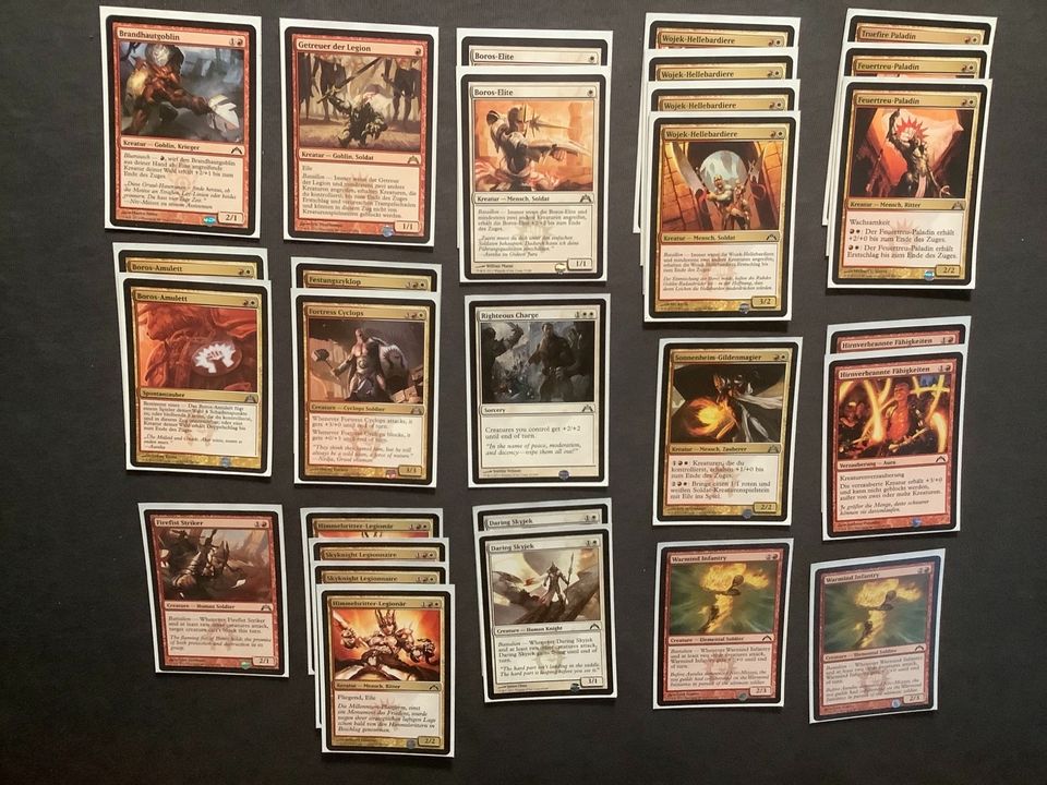 Rot weißes Magic the Gathering Menschen/Soldaten Deck, MTG C15 in Börm