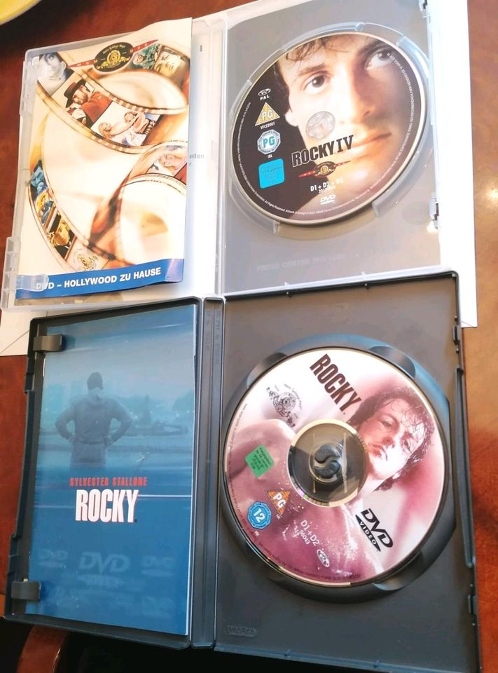 2 Rocky DVD 's Sylvester Stallone Filme in Parkstetten