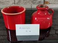 Roter Blumentopf und passende Vase Bayern - Kirchdorf a.d.Amper Vorschau