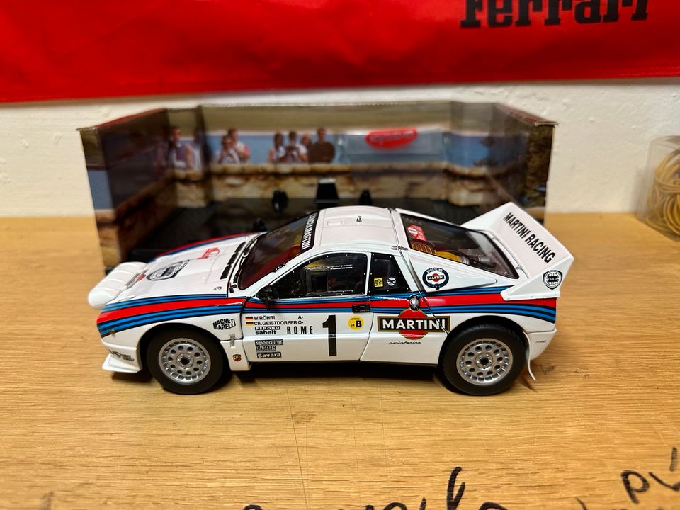 W. Röhrl 1983 Monte Carlo Lancia 037 Rally 1:18 Modellauto Kyosho in Nürnberg (Mittelfr)