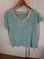 EDC weites Shirt Häkel Stretch grün weiß gestreift *Gr. 42/44* Niedersachsen - Weener Vorschau