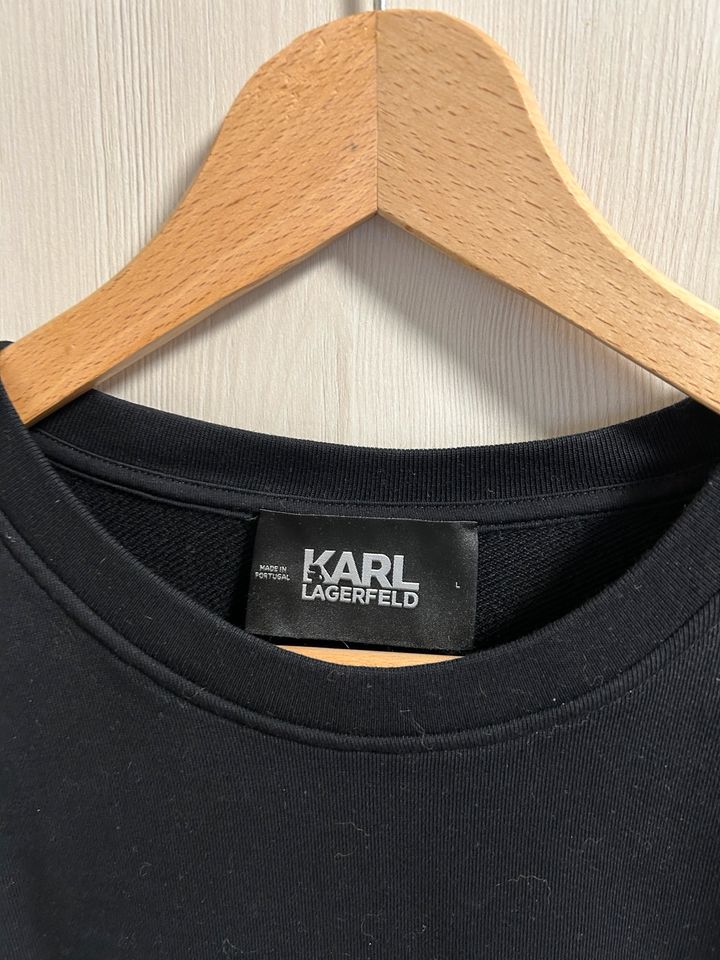 Karl Lagerfeld Pullover/Pulli/Sweater Gr. L , schwarz in Neumünster