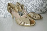 Kiomi High Heels Pumps Gold Echt Leder 39 Neu Brandenburg - Leegebruch Vorschau