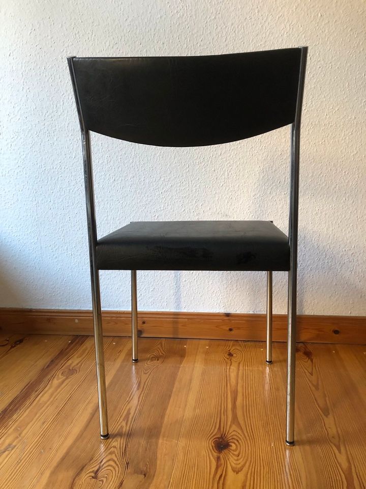 Designer Stuhl von Bandixen Vintage 60er Jahre Dining Chair Chrom in Berlin