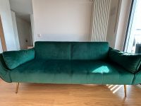 3er Sofa Samt smaragdgrün 220 cm mit Bettfunktion München - Sendling-Westpark Vorschau
