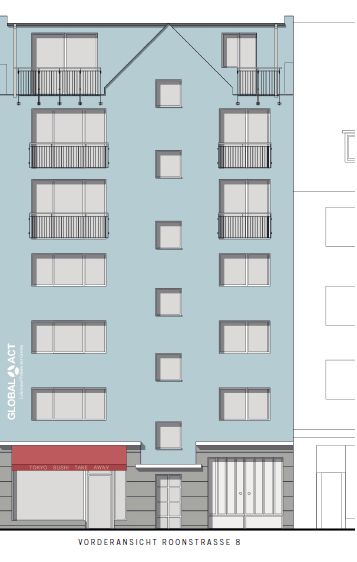 Modernisierte Eigentumswohnung mit sehr guten Energiewerten und Solarthermie - Roonstr. 8 - WE 1r in Köln